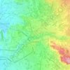 Topografische Karte Carpentras, Höhe, Relief