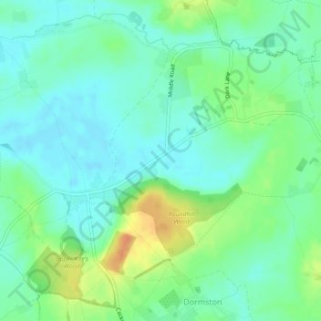 Topografische Karte Stock Green, Höhe, Relief