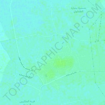 Topografische Karte Al Husayniyah, Höhe, Relief