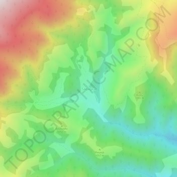 Topografische Karte Săgagea, Höhe, Relief