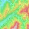 Topografische Karte Oberprechtal, Höhe, Relief