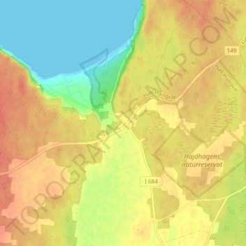 Topografische Karte Ire, Höhe, Relief
