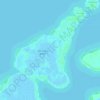 Topografische Karte Isla Costa Brava, Höhe, Relief