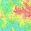 Topografische Karte Les Brus, Höhe, Relief