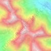 Topografische Karte Sgùrr Mhic Choinnich, Höhe, Relief