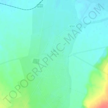 Topografische Karte Târnova, Höhe, Relief