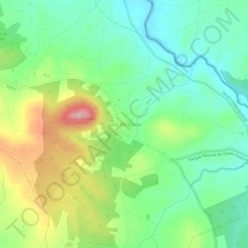 Topografische Karte Nave Redonda, Höhe, Relief