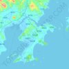 Topografische Karte 东山县, Höhe, Relief