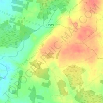 Topografische Karte Cappalusk, Höhe, Relief