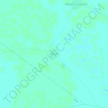 Topografische Karte Afriski, Höhe, Relief