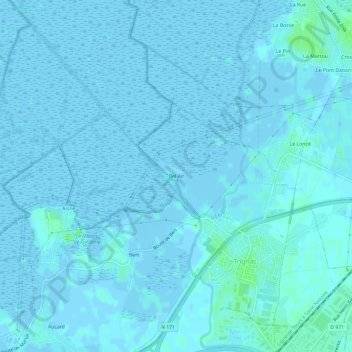Topografische Karte Bel Air, Höhe, Relief