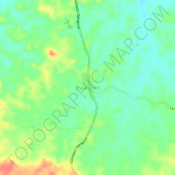Topografische Karte Escarralao, Höhe, Relief