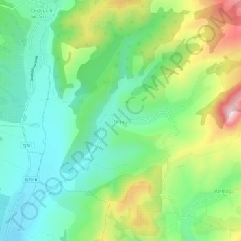 Topografische Karte Nojag, Höhe, Relief