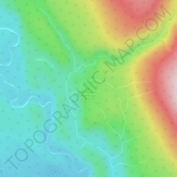 Topografische Karte Rocky Mountains, Höhe, Relief