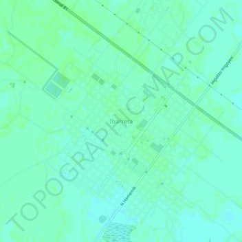 Topografische Karte Ibarreta, Höhe, Relief