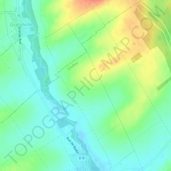 Topografische Karte Le Chaponnat, Höhe, Relief