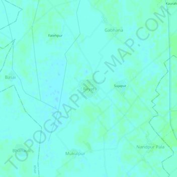 Topografische Karte Rayat, Höhe, Relief