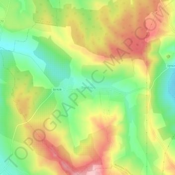Topografische Karte Berchez, Höhe, Relief