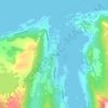 Topografische Karte Brattvåg, Höhe, Relief