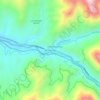 Topografische Karte Río Colorado, Höhe, Relief