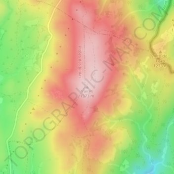 Topografische Karte Vaires, Höhe, Relief