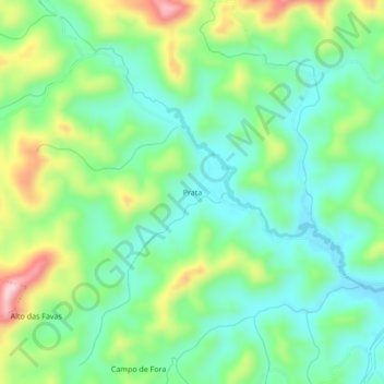 Topografische Karte Prata, Höhe, Relief
