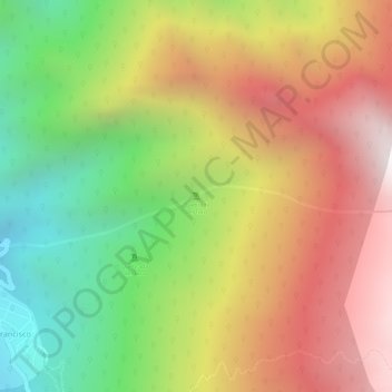 Topografische Karte Quebrada del Toro, Höhe, Relief