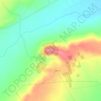 Topografische Karte Castel Fiorentino, Höhe, Relief