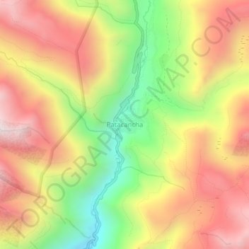 Topografische Karte Patacancha, Höhe, Relief