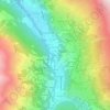 Topografische Karte La Tour VS, Höhe, Relief