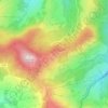 Topografische Karte Gurnigel, Höhe, Relief