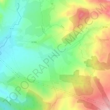 Topografische Karte Șindrești, Höhe, Relief