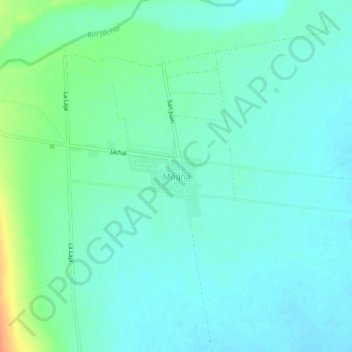 Topografische Karte Mogna, Höhe, Relief