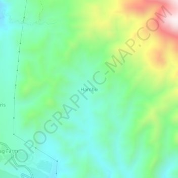 Topografische Karte Hambu, Höhe, Relief