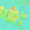 Topografische Karte Tin Can Island, Höhe, Relief