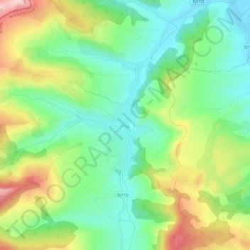 Topografische Karte Vița, Höhe, Relief