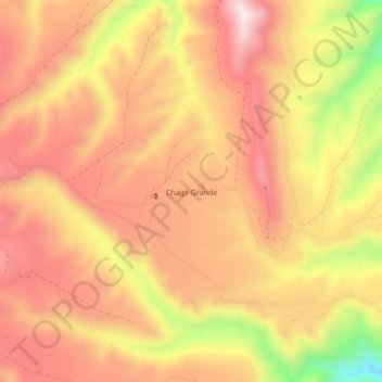 Topografische Karte Chajpi Grande, Höhe, Relief