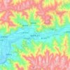 Topografische Karte Lhassa, Höhe, Relief