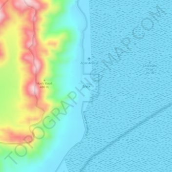 Topografische Karte Zzyzx, Höhe, Relief