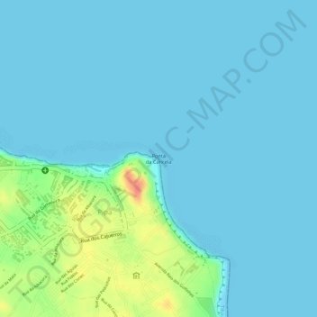 Topografische Karte Ponta da Cancela, Höhe, Relief