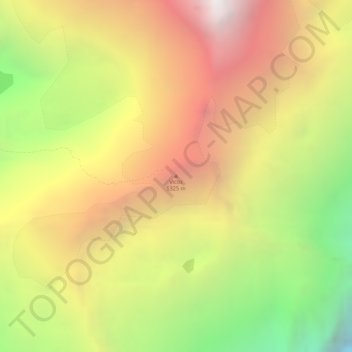 Topografische Karte Vicos, Höhe, Relief