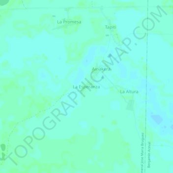 Topografische Karte La Esperanza, Höhe, Relief