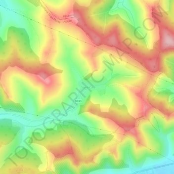 Topografische Karte Suveica, Höhe, Relief