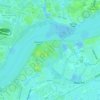 Topografische Karte Plumstead Marshes, Höhe, Relief
