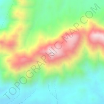 Topografische Karte Mount Giles, Höhe, Relief