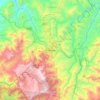 Topografische Karte Kohima, Höhe, Relief