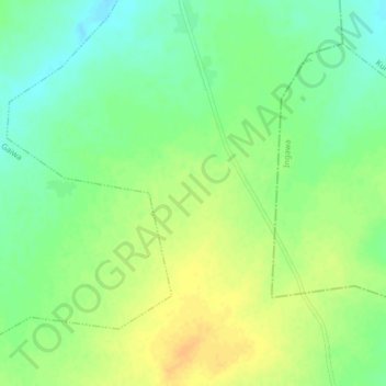 Topografische Karte Tsini, Höhe, Relief