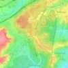 Topografische Karte Bucks Horn Oak, Höhe, Relief