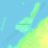 Topografische Karte Matheson Island, Höhe, Relief