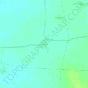 Topografische Karte Kamolar, Höhe, Relief